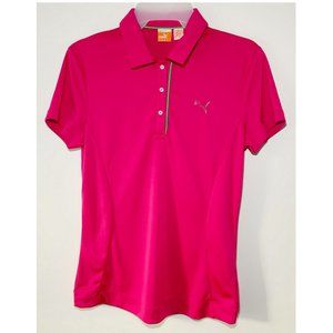 Puma Women's T Shirt Short Sleeves Small Size Polo